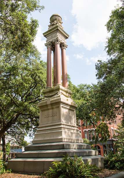 Gordon Monument in Wright Square, Savannah, GA